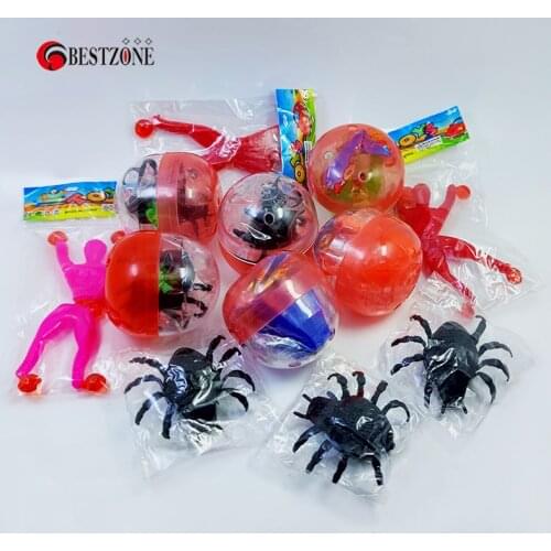 10/50Pcs D48*52MM Plastic Capsule Toys Surprise Balls With Different Sticky Toys Kids Gift Can Open Eggshell For Vending Machine