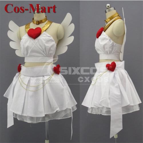 Anime Panty & Stocking Stocking·Anarc Cosplay Costume White Angel Formal Skirt Halloween Party Role Play Clothing Custom-Make