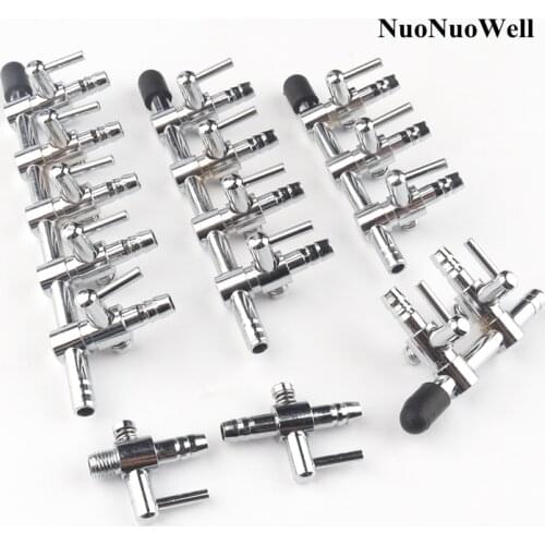 10pcs/lot Air Splitter Distributor Flow Control Valve Aquarium Fish Tank Air Pump Tube Switch Accessories Gas Shunt 1~5ways