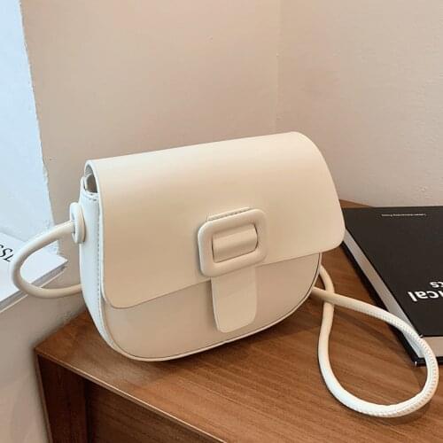 Simple Flap Bags Small Designer Woman Leather Shoulder Bags Vintage Summer Crossbody Bag for Girls Sac Handbags Female Fashion