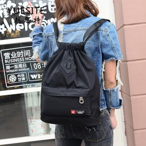 Newhotstacy Bag 05122021 Ladies Drawstring Backpack nylon oxford fabric waterproof bag travel backpack