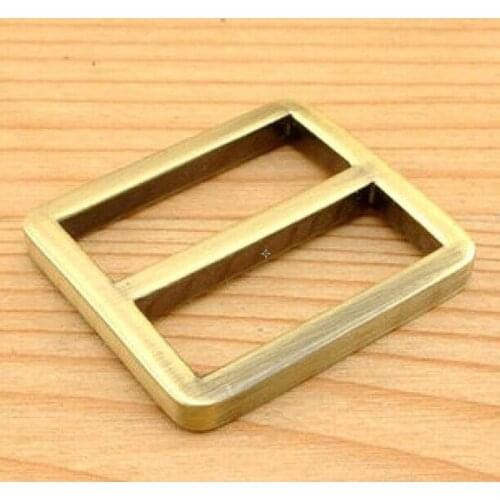 1.25 inch (inner diameter) Antique Brass Brush alloying rectangle sliders strap adjuster
