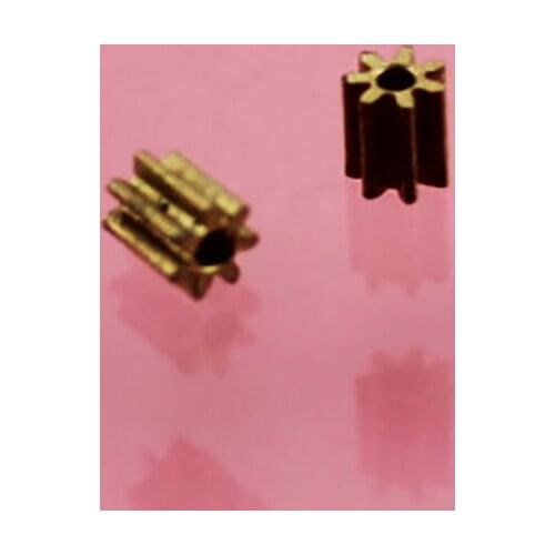 10/100pcs yuanmbm7T 1mm hole 0.3M brass gear/Hollow cup motor copper gear/DIY Toy part/technology model parts/rc/robot/71A