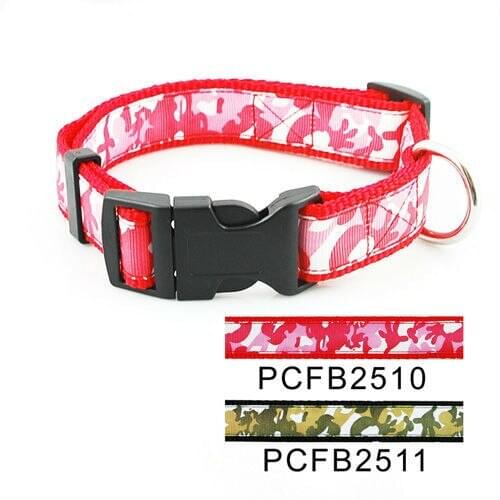 50Pcs/Lot 2 Colors Classic Pet Dog Battle Fatigues Collar Buckle Style 2.5cm
