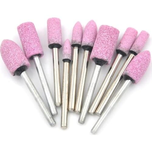 10pcs/set Abrasive Mounted Stone For Dremel Rotary Tools Grinding Stone Wheel Head Dremel Tools Accessories