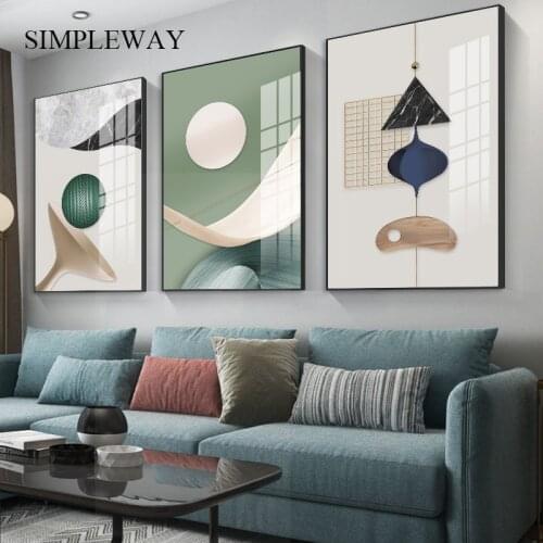 Geometry Shape Abstract Canvas Wall Art Print Nordic Poster Light Luxury Modern Gallery Painting Minimalist Decorative Picture