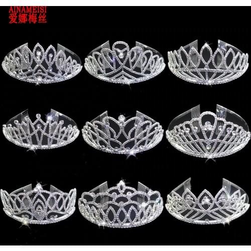 AINAMEISI New Arrivals Bridal Tiaras and Crowns Fashion Charm Rhinestone Wedding Tiara Combs Hair Accessories Pageant Jewelry