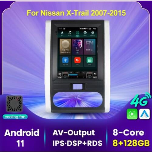 8core Tesla style Android 11 GPS Car Auto Radio Multimedia Player For Nissan X-trail T31 MX6 2007-2015 6G 128G DSP carplay 4GLTE