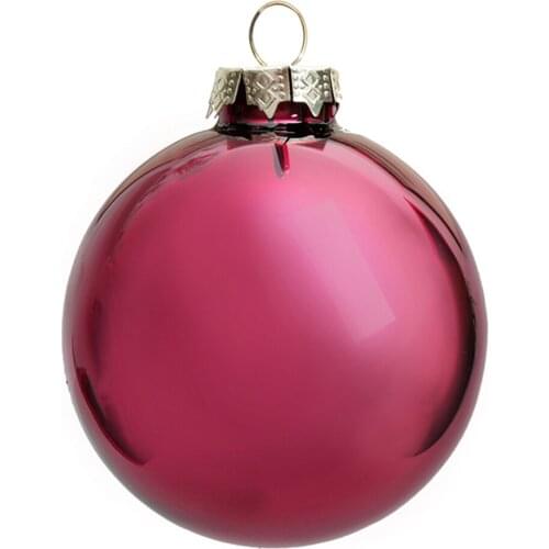 Free Shipping -100/Pack, Home Event Party Christmas Xmas Decoration Ornament Painted 80mm Tourmaline Glass Ball - Shiny