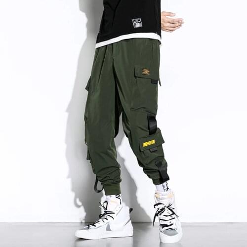 Trendy Streetwear Pants Mens 2021 New Harajuku Harem Pant Korean Joggers Trousers Ankle Length Sweatpants Male Cargo Pants