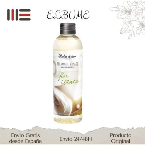 Bowls of white flower smell-Mikado replacement 200 ml. Perfumes from your home, rattan rods included, diffuses the fragrance