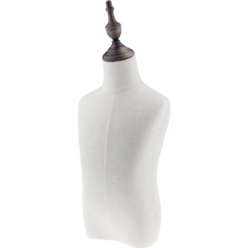 Kids Child Mannequin Body Dress Form for Apparel Scarf Whindowshop Display 4 Years Old Linen White