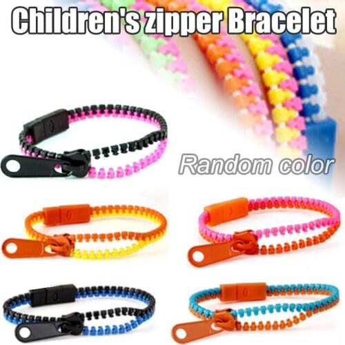 Fidget Toy Zipper Bracelets Bulk Set 26 PCS 7.48 Inches Dual-Color Keychain Pendant Party Favor Kit for Students Kids LL@17