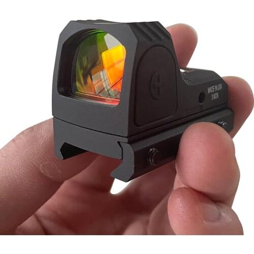 1X22 2MOA Mini RMR Red Dot Sight Collimator Base Glock/Handgun Reflex Sight Scope fit 20mm Weaver Rail For Airsoft/Hunting Rifle