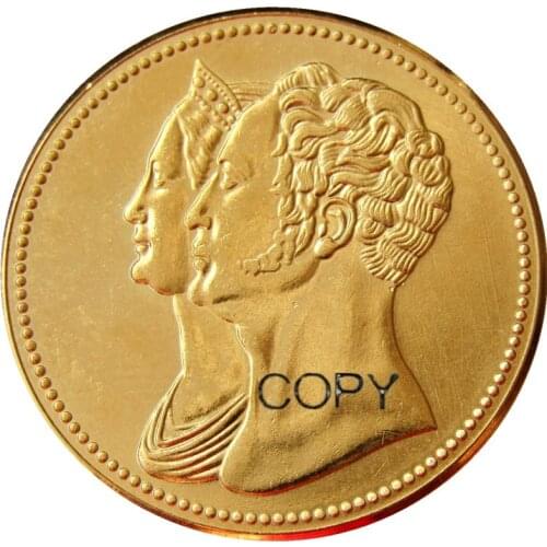 1836 russian 10 Rubles Gold Plated Copy coins