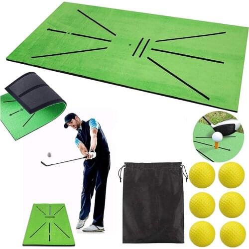 Outdoor Golf Training Swing Detection Mat Batting Golfer Garden Grassland Practice Training Equipment Mesh Aid Cushion Golf Tool