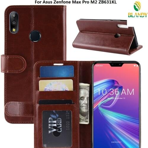 10pcs/lot For Asus Zenfone Max Pro M1 ZB601KL ZB555KL M2 ZB631KL ZB633KL Crazy Horse Wallet Leather Case Cover live L1 ZA550KL