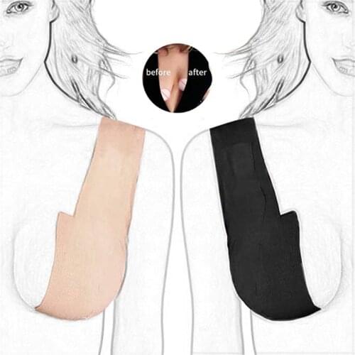 DIY Body Invisible Bra Women Nipple Cover Breast Lift Tape Seamless Push Up Tape Beige Black Bralette Sticky Bra Lift Up Boob