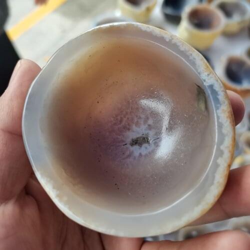 Natural crystal agate bowl agate Ashtray crystal ashtray home decoration stones and minerals Healing crystals