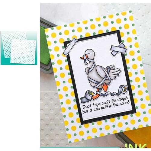 2021 New Small Dots Stencil Patch Cut Metal Die and Stencil Stamps for Scrapbooking Stencil Album Paper Diy Gift Card Decoration