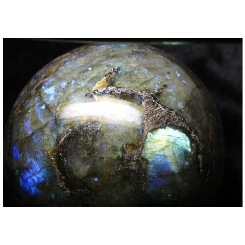 OO390096 AAAAA+++NATURAL Labradorite Crystal Sphere Ball Gem Stone reiki