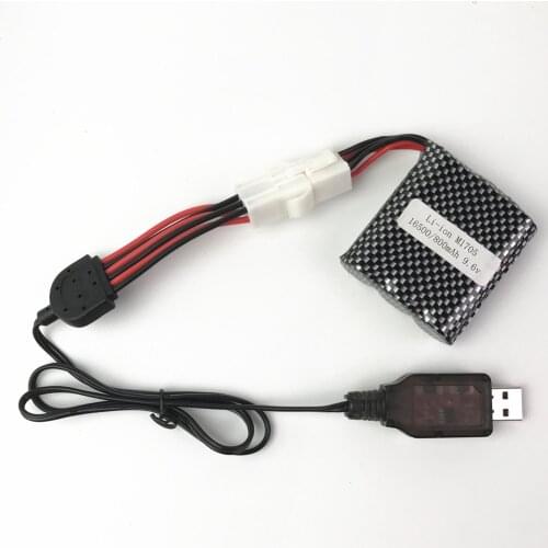 RCONLY Original 9115 S911 912 9116 9.6v 800mAh Li-ion Battery EL-6P Battery 9.6 V 800 mAh For RC Car RC Monster Truck EL6P Parts