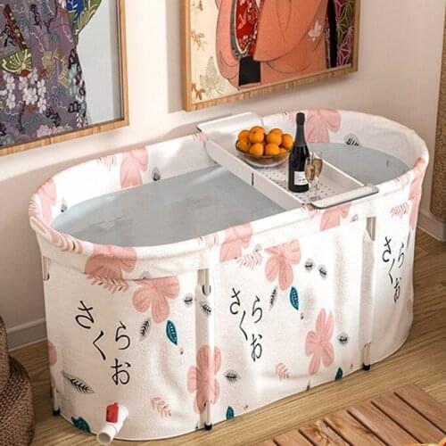 Plastic Foldable Bathtub Shower Adults Large Thick Inflatable Portable Bathtub Winter Spa Baignoire Pliable Bathroom Products 50