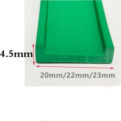 Rubber U Sealing Strip for 15mm 17mm 18mm thick Glass Metal Car Wood Panel Board Flat Edge Encloser Shield Green