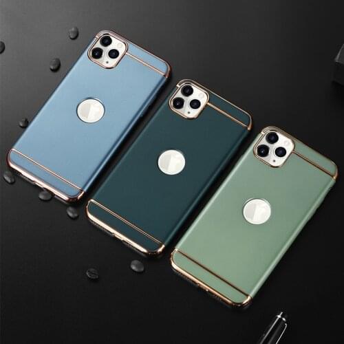 Luxe Plating Beschermhoes Voor IPhone12Po max X XR Xs Max 11 Cover Bumper Op De Voor IPhone 11 Pro Max 6 6s 7 8 Plus Shell Case