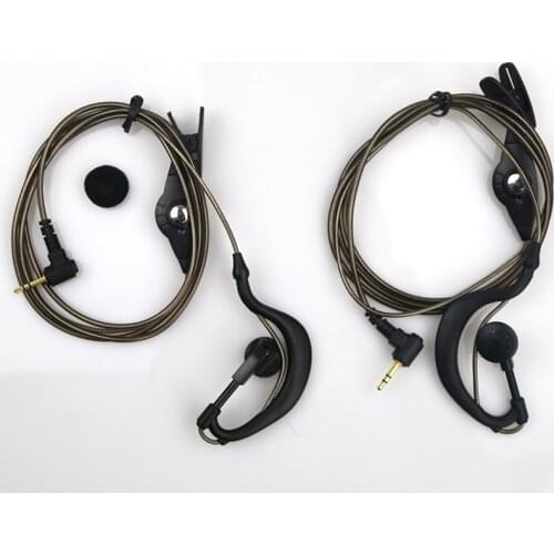 2PCS T2.5mm single hole universal Earphone noise reduction headset mini outdoor walkie talkie headset line