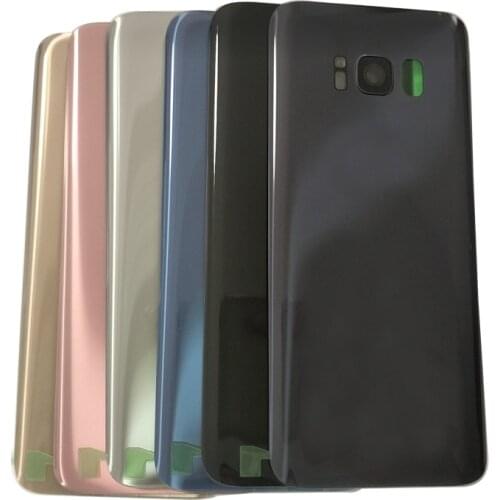Glass Material Back Battery Cover For Samsung Galaxy S8+ S8Plus G955 S8 Plus Replace+rear Camera Glass Lens