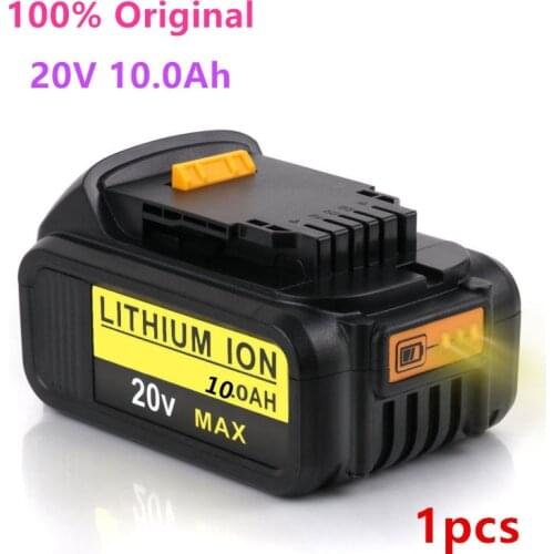 1-3PCS New 100% Original 10000mAh 20V for Dewalt Power Tool Battery DCB206 20V 10.0Ah Battery DCB206 20V Battery DCB205 DCB204-2