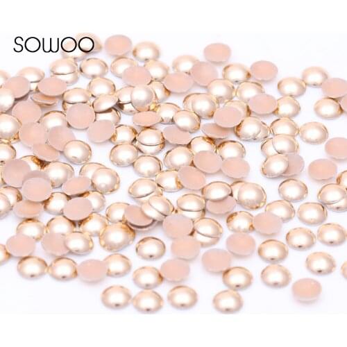 1440pcs/lot lead free Hot Fix Studs Half Round Special Lt.Gold Dome Studs hot fix half round studs baby studs