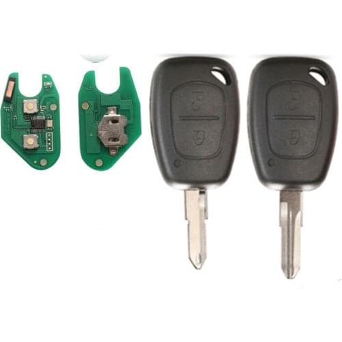 2 Button Car Remote Key 433mhz ID47 pcf7947 Chip Transmister for Renault Traffic Master Vivaro Movano Kangoo Ne72 VAC102 Blade