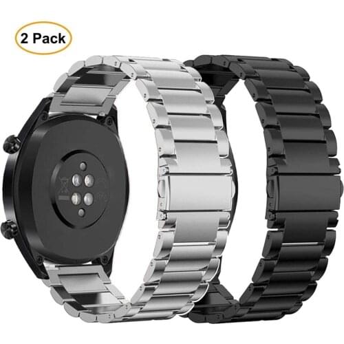 2pcs Milans Stainless Steel Strap For Garmin Vivoactive 3 3music Watch band bracelet Strap For Garmin Vivoactive3 Forerunner 645