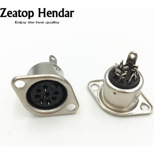 20Pcs DIN 8 Pin Female Jack Cable Plug Adapter Panel Mount Solder Chassis Connector