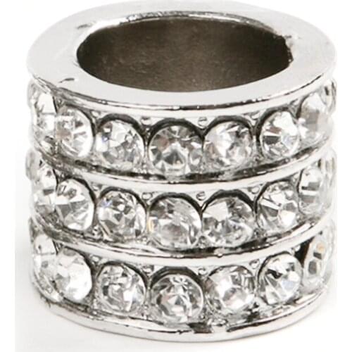 4 X Cylindrical type Icy Crystal Car Seat Headrest Collar Decor Charms Diamond Bling Car Interior Accessories