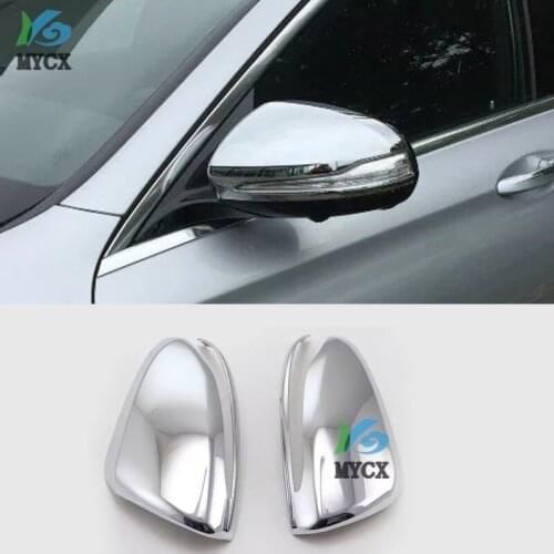 ABS Carbon Fiber Rearview Mirror Cover Accessories Sticker for Mercedes-Benz GLC X253 C253 W213 S213 W205 S205 A205 C205 W222