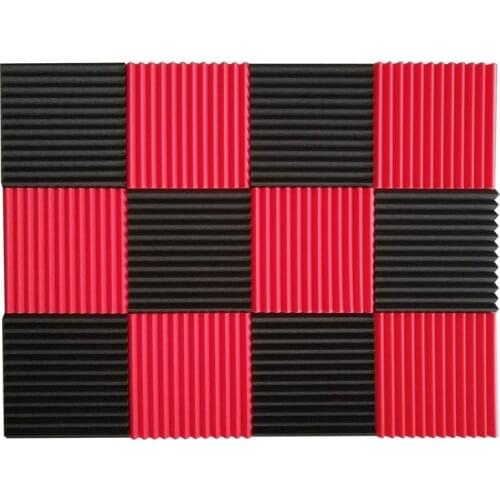 Promotion! 12 Pcs Acoustic Panels Soundproofing Foam Acoustic Tiles Studio Foam Sound Wedges 1inch X 12 inch X 12 inch