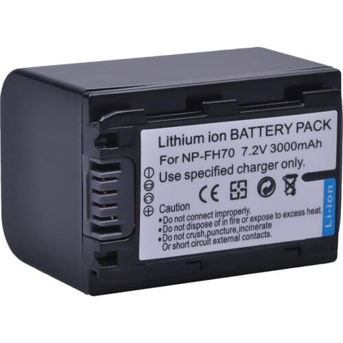 Batmax 1Pc 3000mAh NP-FH70 NP FH70 NPFH70 Battery for sony HDR-CX12E,HDR-CX7E,HDR-SR10E,HDR-SR12E/SR11E,HDR-SR5E