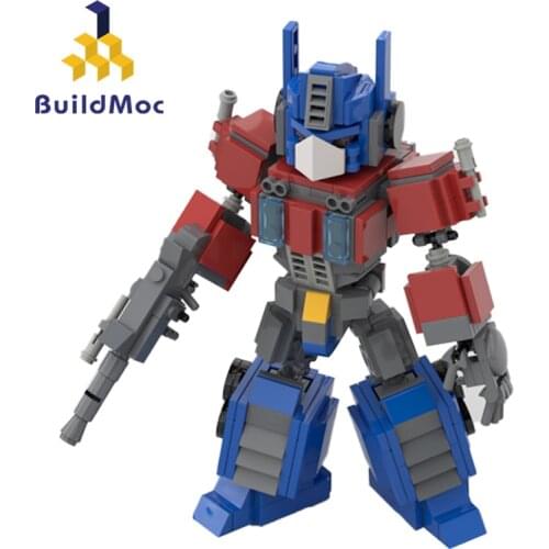 Buildmoc Creative Mech Warrior Leader Transformation Truck Technical Robot Optimused Model Prime Building Blocks Toys Kid Gift