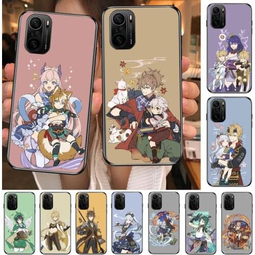Top Genshin Impact Phone Case For xiaomi redmi POCO F1 F2 F3 X3 Pro M3 9C 10T Lite NFC Black Cover Silicone Back Prett mi 10 ult
