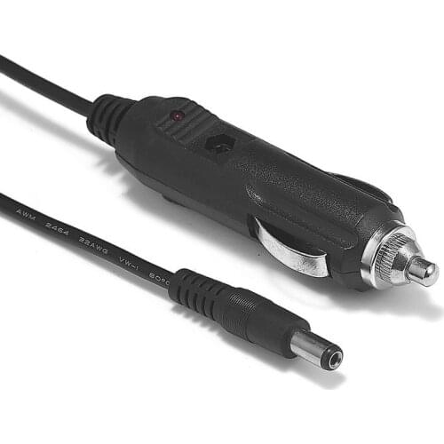 DC 12-24V 3A Car Auto Cigarette Lighter Power Adapter DC 5.5 x 2.1mm Plug 0.5m 1.5m 3m Cable For Battery Charger LED Strip Light