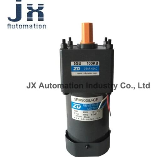 220V 90W ZD AC Damping Motor 5RK90GU-CF-5GU5K/ 5GU100KB /5GU120K/ 5GU180K Reversible Motor