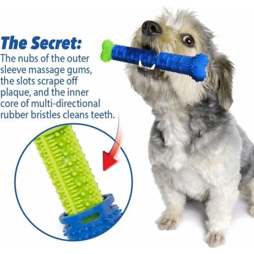 Pet Toothbrush Dropshipping 2021 Best Selling Products Kong Dog Toy for Puppies Small Dog Chew Toy Dog Toothbrush Rubber Pet Toy