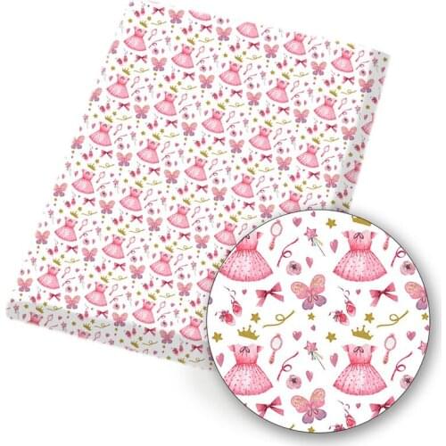 IBOWS Polyester Cotton Fabric Princess Style Theme Fabric DIY Sewing Home Textile Table Cloth Garment Material 45*145cm/Pc 80g