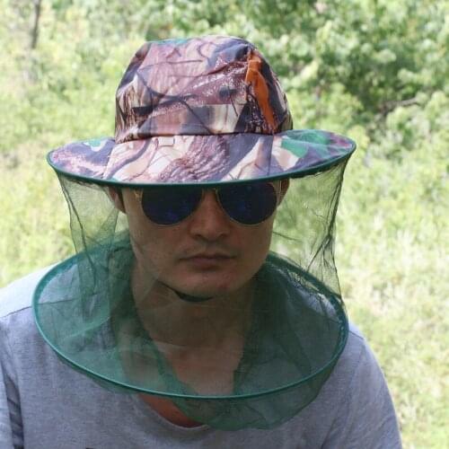 Outdoor summer leaves bionic camouflage sun protection fishing caps hat round edge shading hunting mosquito cap quick-drying