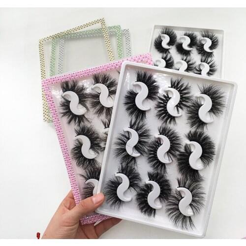 9 Pairs Lashes Packing Box Pearl Glitter Trays Book Dramatic 16 Pairs Book Wholesale Eyelashes Book