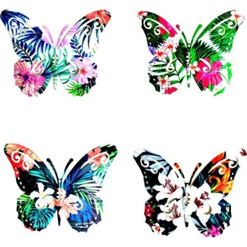 Metal Butterfly Artwork Statue Wrought Iron Wall Hanging Sculpture Courtyard Fence Yard Garden Decoration Hardware CraftOrnament