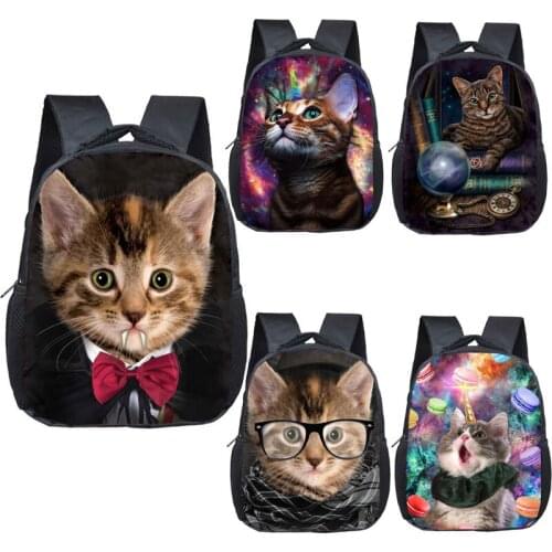 Cute Unicorn little Cat Backpack 12 Inch Children School Bag for Boys Girls Kindergarten Baby Toddler Bookbags Gift